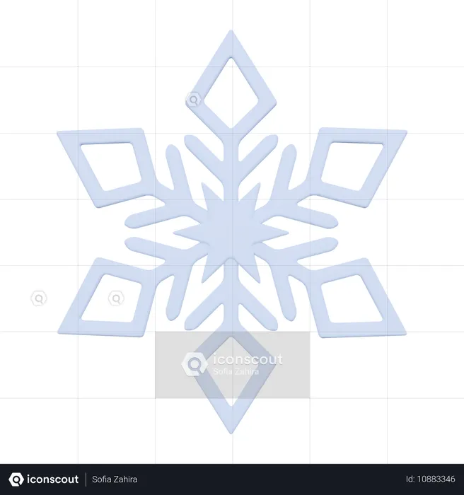 雪  3D Icon