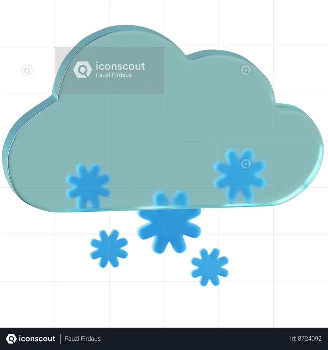 Snow  3D Icon