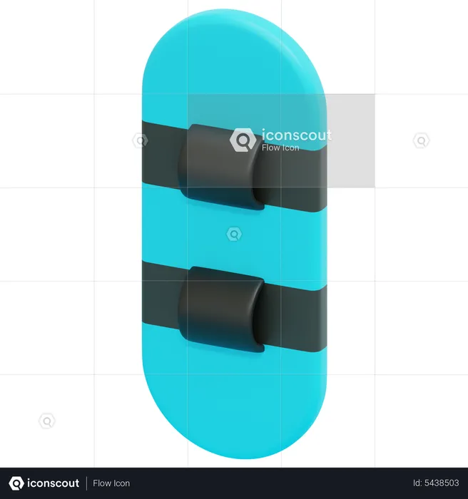 Snow Board  3D Icon