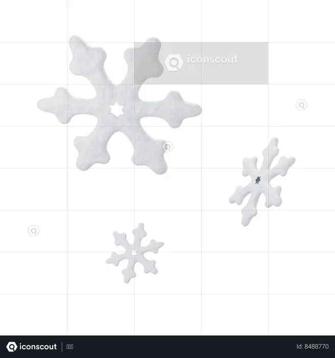 Snow Crystal  3D Icon