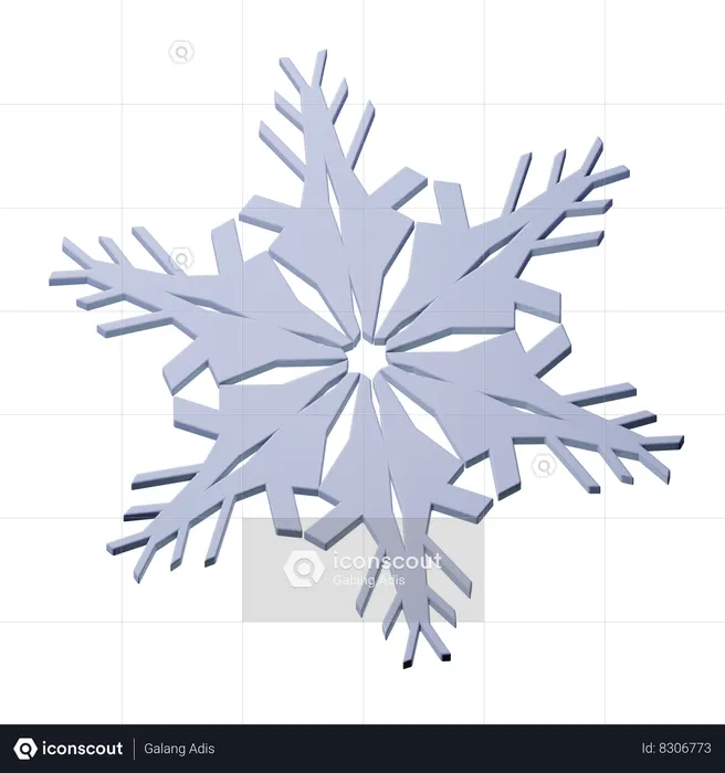 Snow Flakes  3D Icon