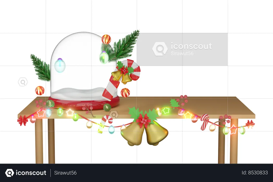 Snow Globe  3D Icon
