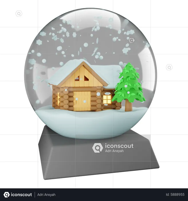 Snow Globe  3D Icon