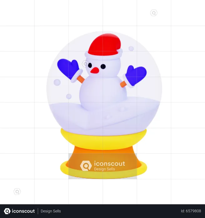 Snow Globe  3D Icon