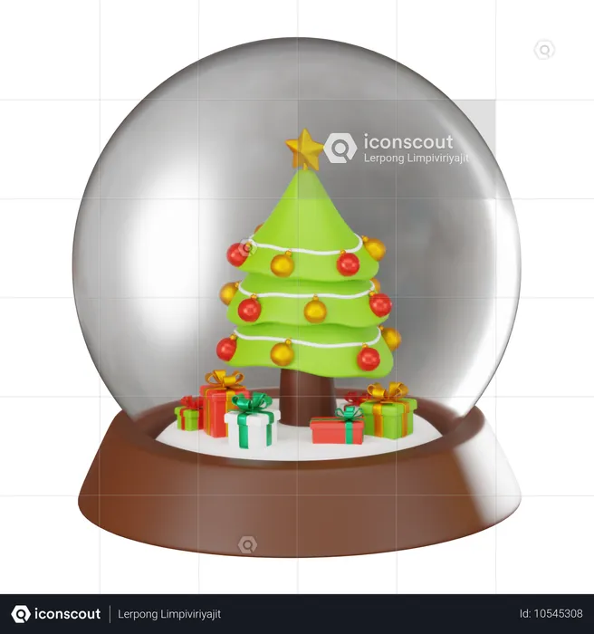 Snow Globe  3D Icon