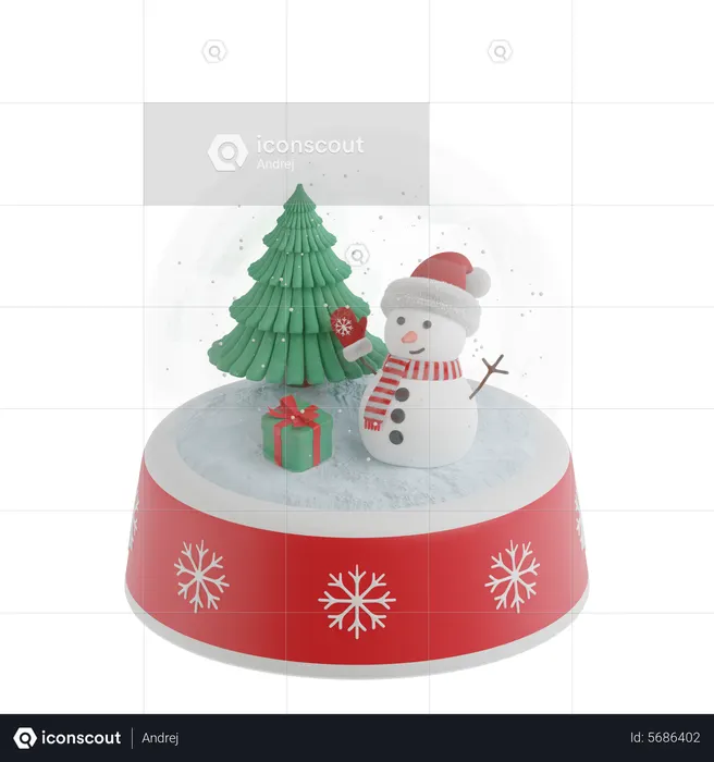 Snow Globe  3D Icon