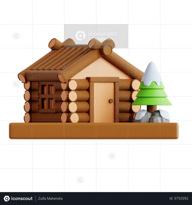 Snow Home  3D Icon