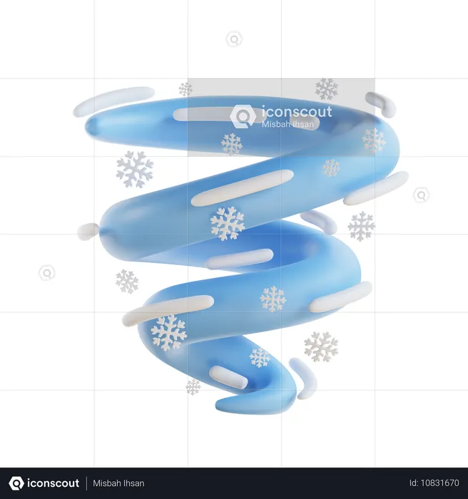 Snow Hurricane  3D Icon