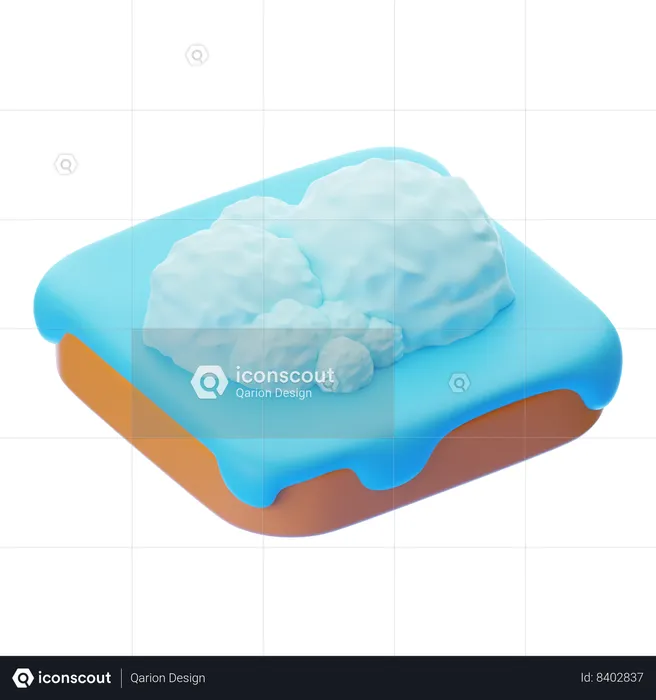 SNOW PILE  3D Icon