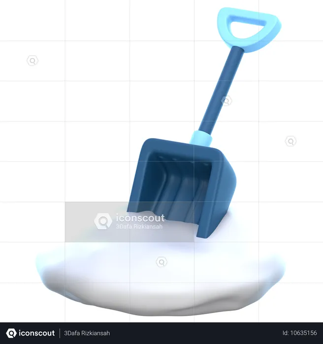 Snow Shovel  3D Icon