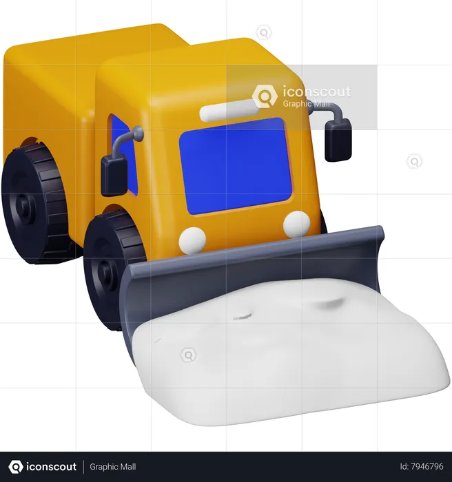 Snow Truck  3D Icon