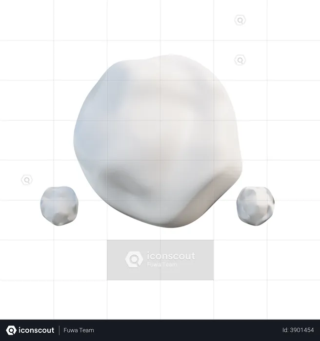 Snowball  3D Illustration