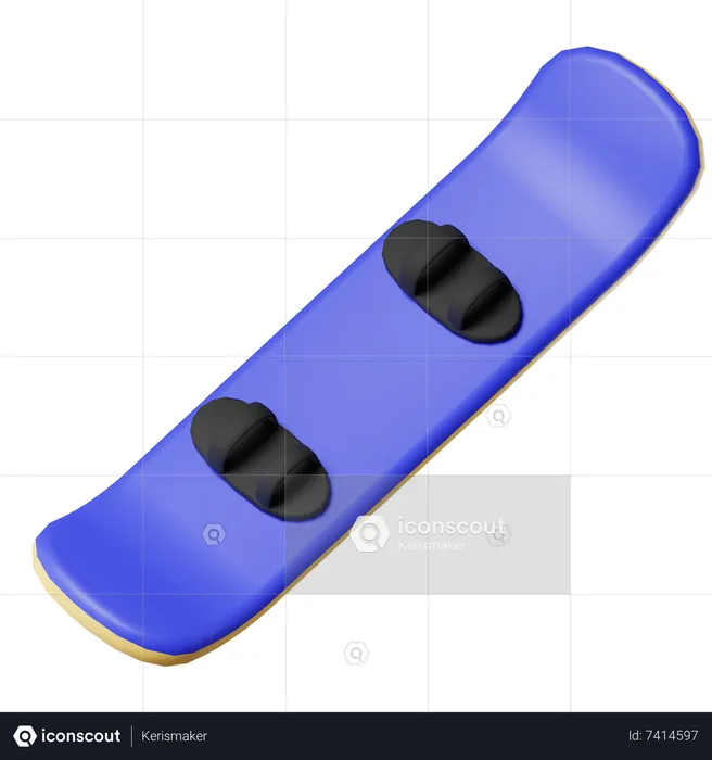 Snowboard  3D Icon