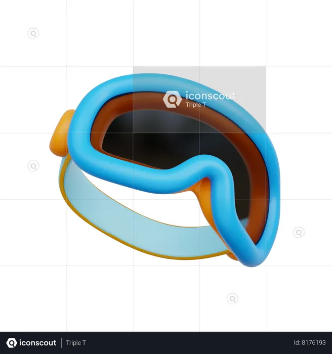Snowboard Goggles  3D Icon