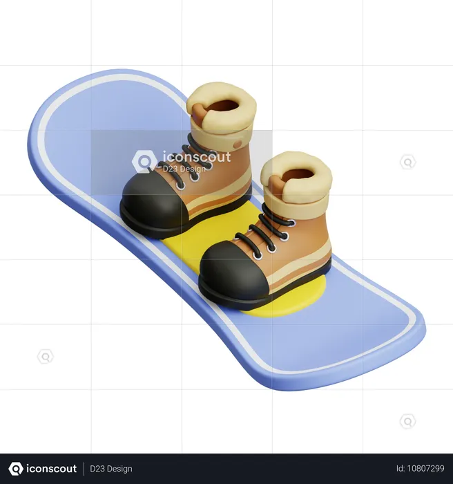 Snowboardschuhe  3D Icon