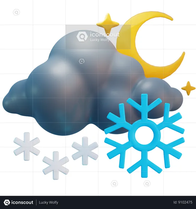 Snowfall  3D Icon