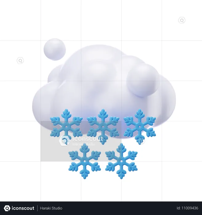 Snowfall  3D Icon