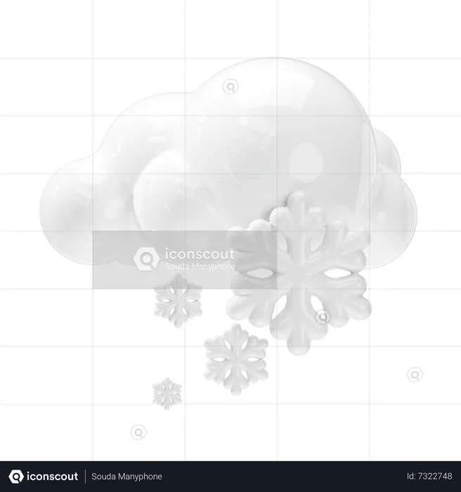 Snowfall  3D Icon