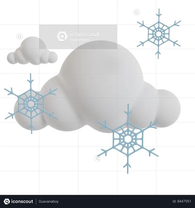 Snowfall  3D Icon