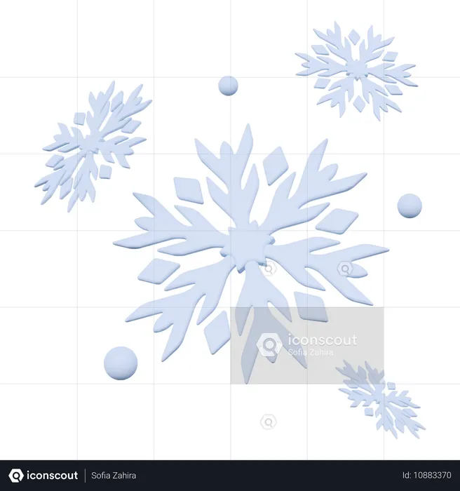 Snowfall  3D Icon