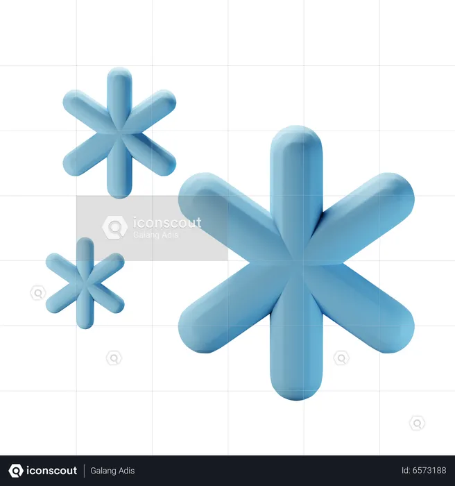 Snowfall  3D Icon