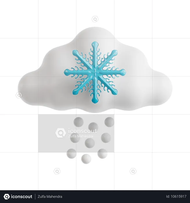 Snowfall  3D Icon