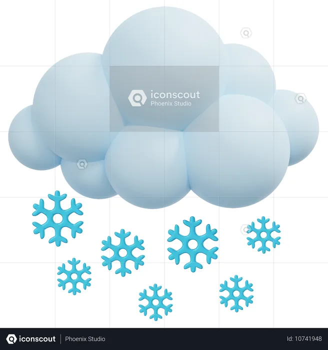 Snowfalls  3D Icon