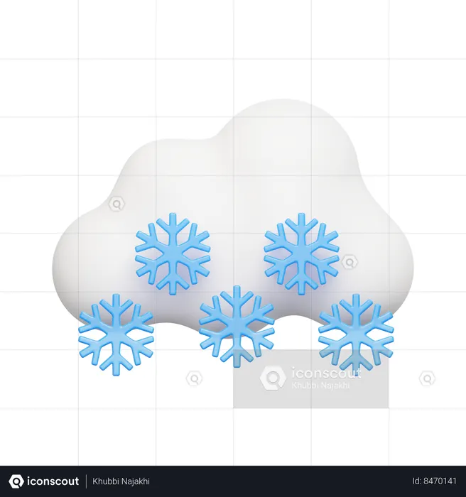 Snowfalls  3D Icon