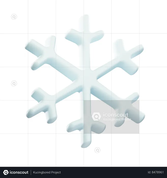 SNOWFLAKE  3D Icon