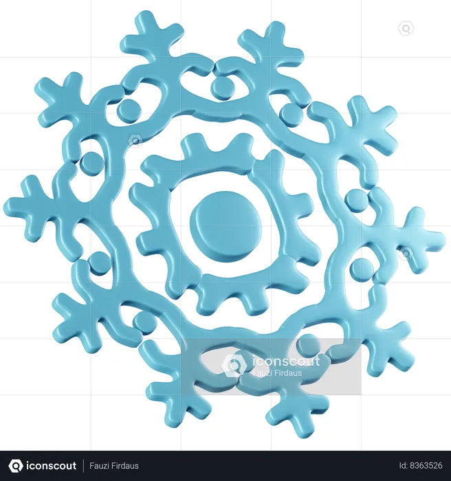 Snowflake  3D Icon