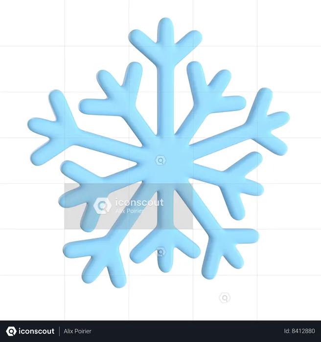 Snowflake  3D Icon