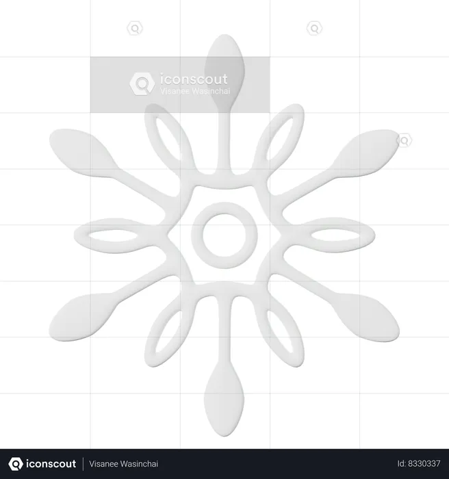 Snowflake  3D Icon