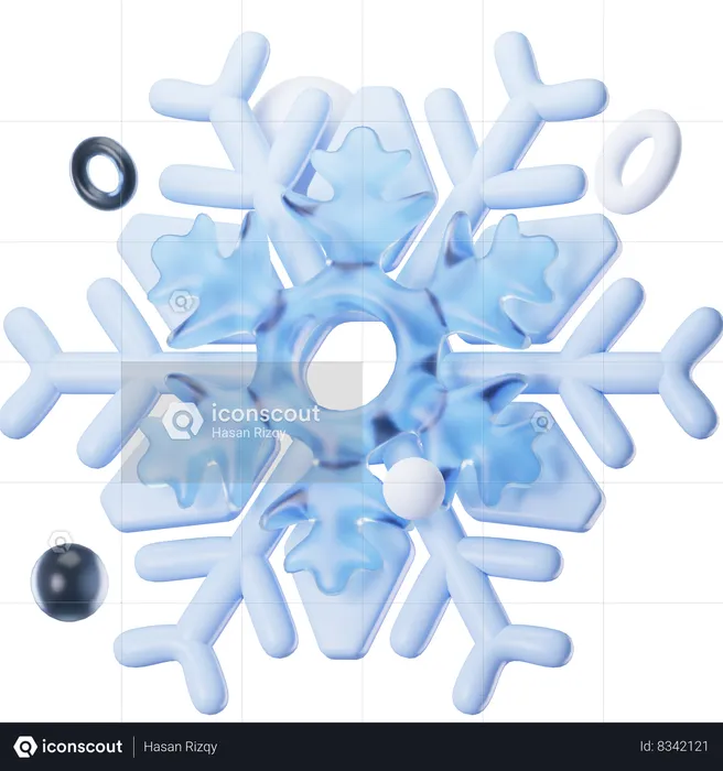 Snowflake  3D Icon