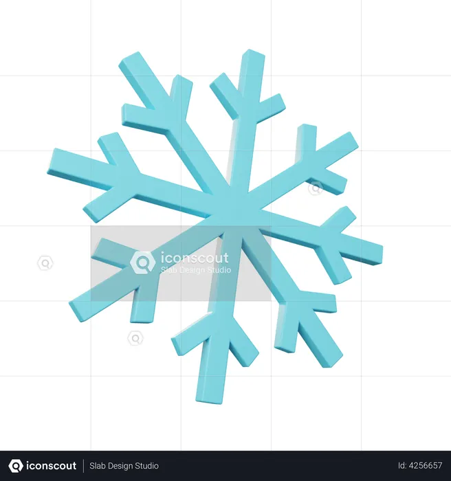 Snowflake  3D Illustration