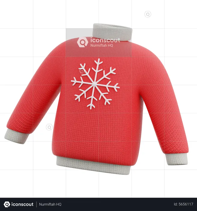 Snowflake Sweater  3D Icon