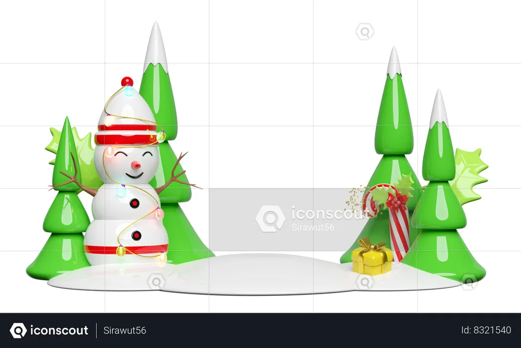Snowman  3D Icon