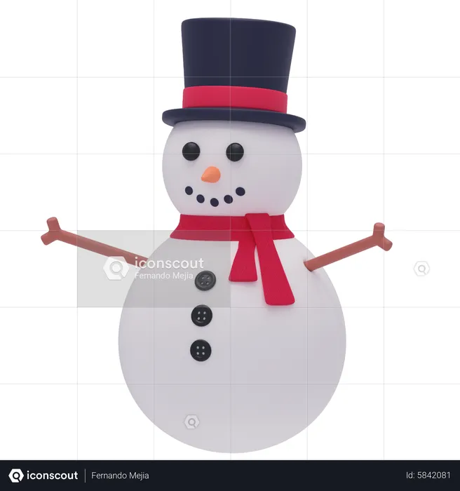 Snowman  3D Icon