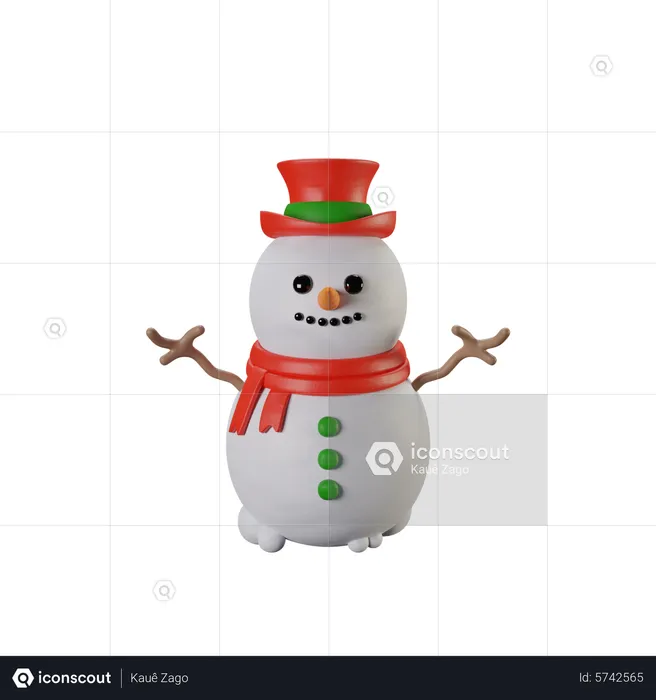 Snowman  3D Icon