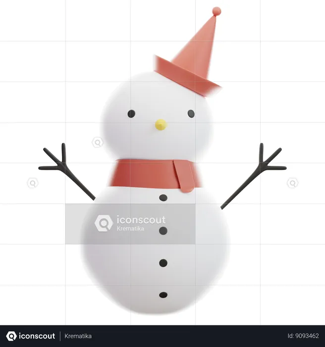 Snowman  3D Icon