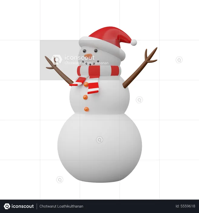 Snowman  3D Icon