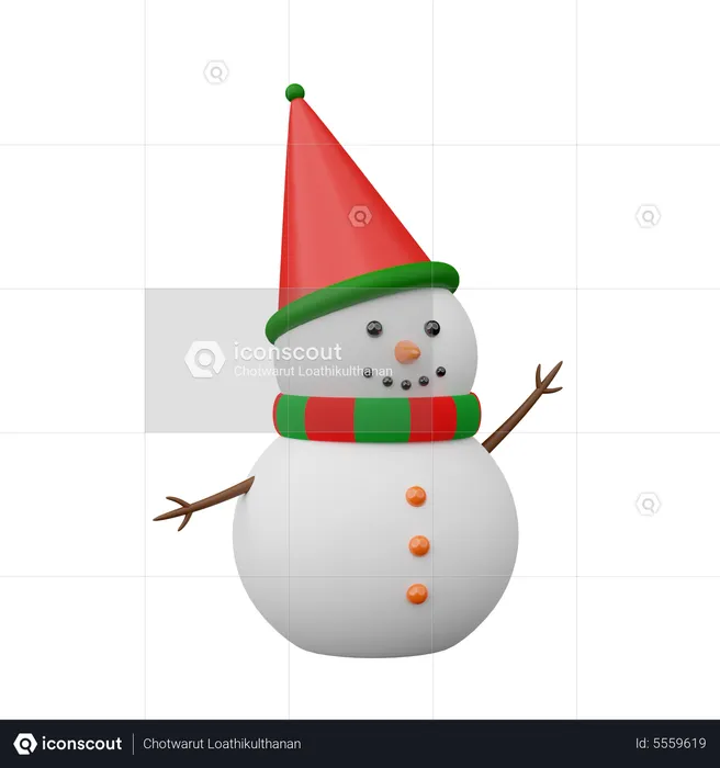 Snowman  3D Icon