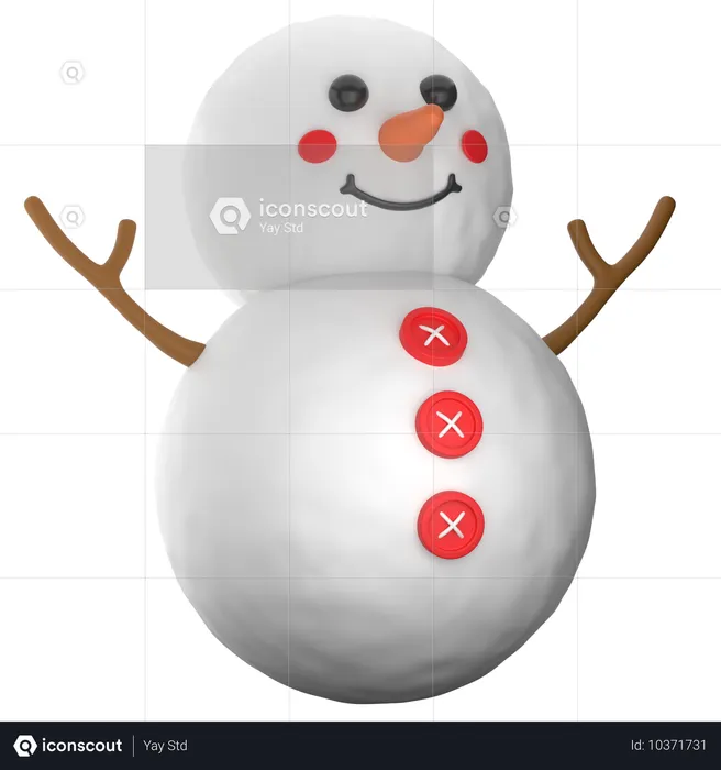 Snowman  3D Icon