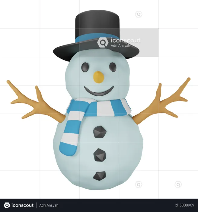 Snowman  3D Icon