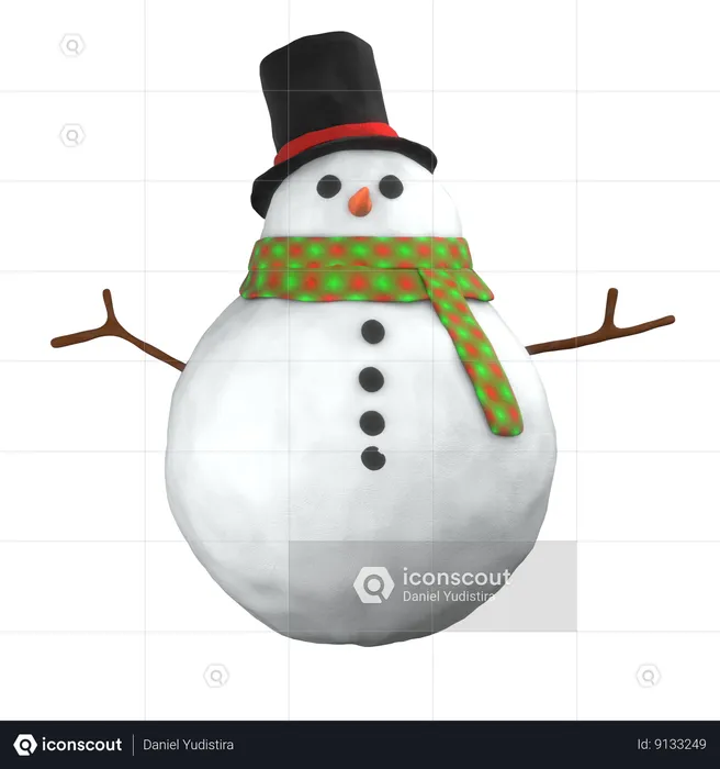 Snowman  3D Icon