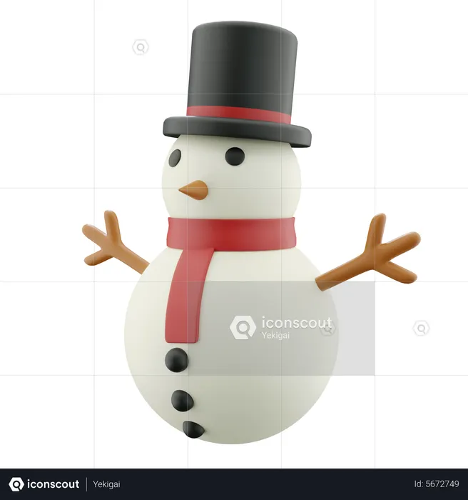 Snowman  3D Icon