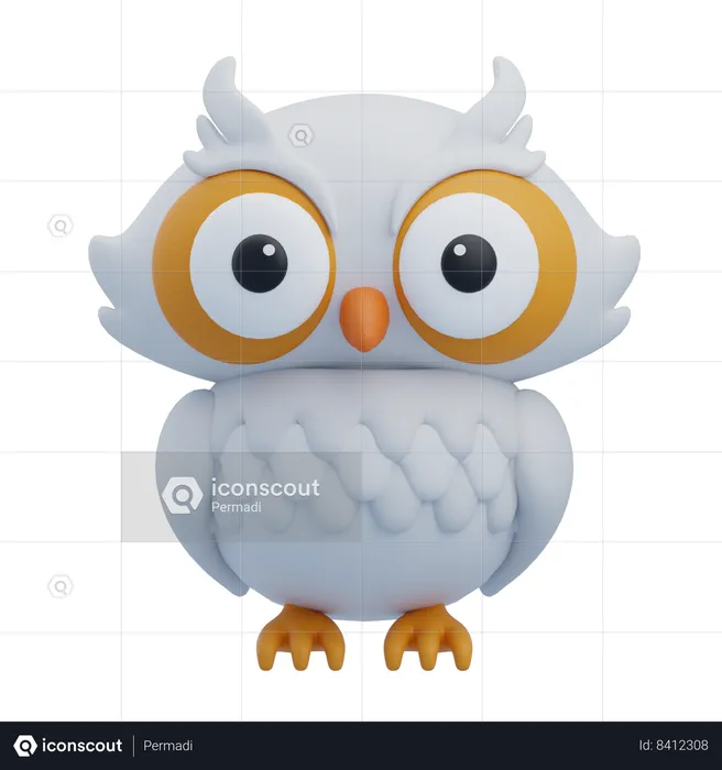 Snowy Owls  3D Icon