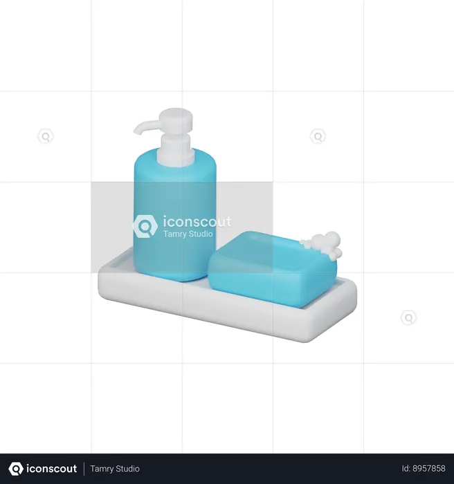 Soap Shelf  3D Icon