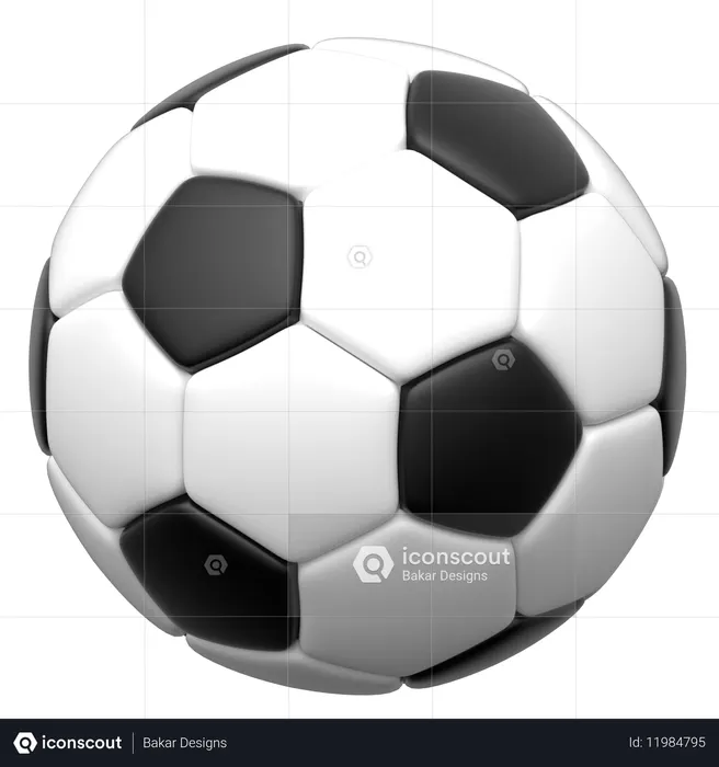 Soccer Ball  3D Icon