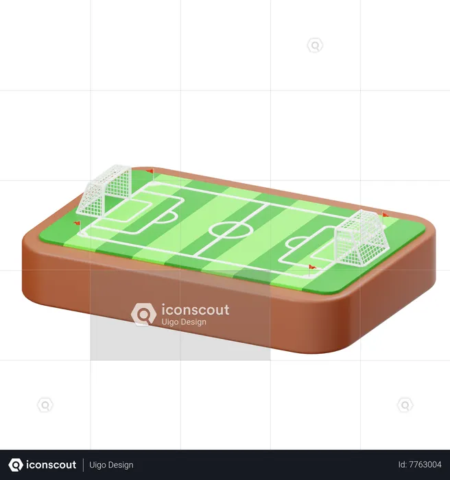 Soccer Field  3D Icon