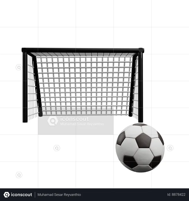 Soccer Net  3D Icon